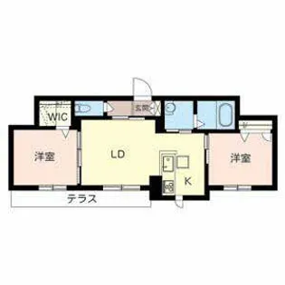 ヴェルデアリエッタ【0102号室】の間取り