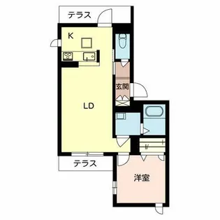 シャーメゾン高瀬18【0102号室】の間取り