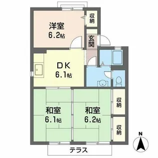 ファミール前島II【0105号室】の間取り