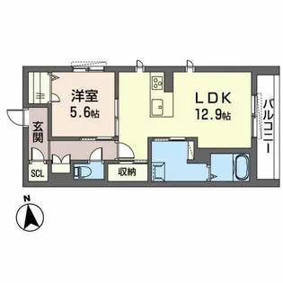 BEREO NANKAIWAKAYAMACITY【0205号室】の間取り