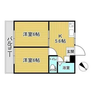 Chateau新池【101号室】の間取り