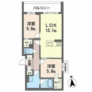 シャーメゾン 東雲 子育て支援【0401号室】の間取り