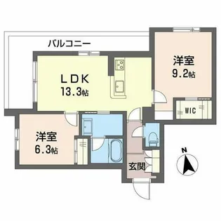 シャーメゾン 東雲 子育て支援【0303号室】の間取り