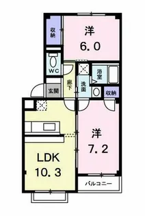 ノーヴァ21【203号室】の間取り
