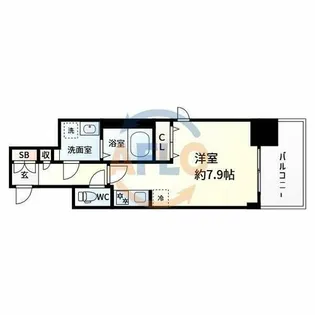 BPRレジデンス江坂【5階】の間取り