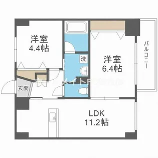 サムティ難波グレイス【12階】の間取り