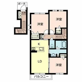 シャーメゾン高師浜【0205号室】の間取り