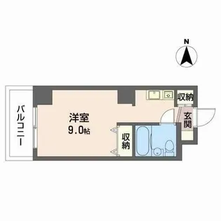 サンライズコーポ【0403号室】の間取り