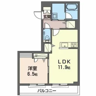 Shamaison AK WEISS(ヴァイス)【0201号室】の間取り
