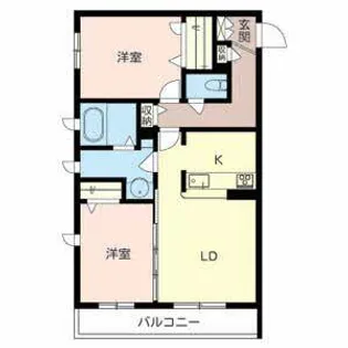 アルビレオ 春日【A202号室】の間取り