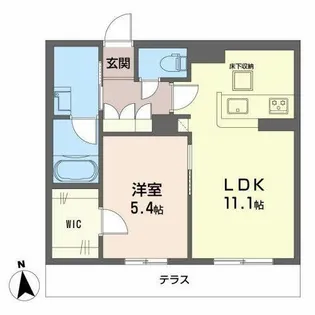 chouette【0103号室】の間取り