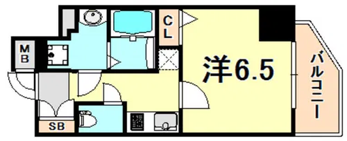 プレサンス神戸元町ミューズ【6階】の間取り