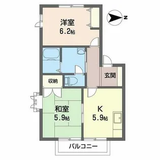 藤ハイツ【0203号室】の間取り