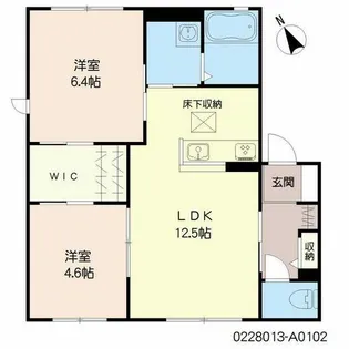 シャーメゾン宮永 A棟【1階】の間取り