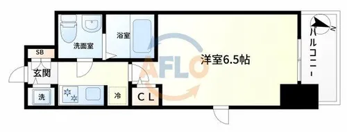 アドバンス西梅田Ⅱ【5階】の間取り