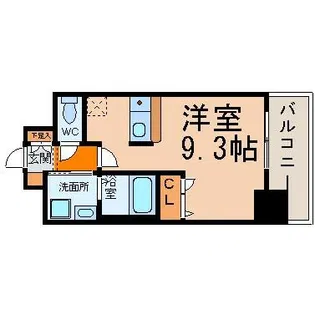 ライジングコート名古屋駅南【5階】の間取り