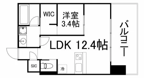 ベネチア天満橋【5階】の間取り