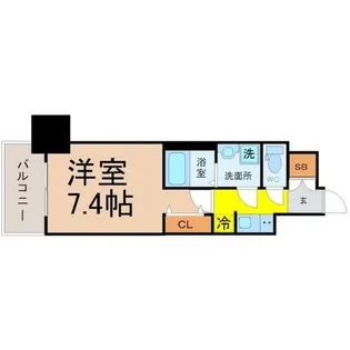 S-RESIDENCE池下駅前【6階】の間取り