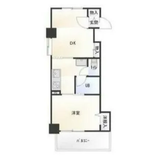 メープルリバービュー【9階】の間取り