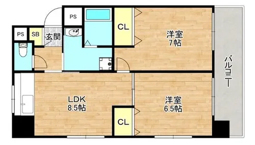 フルリールトウラ【5階】の間取り
