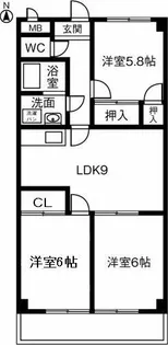 ロイヤルステージ【101号室】の間取り