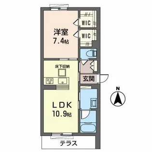 シャーメゾン Leaf【1階】の間取り
