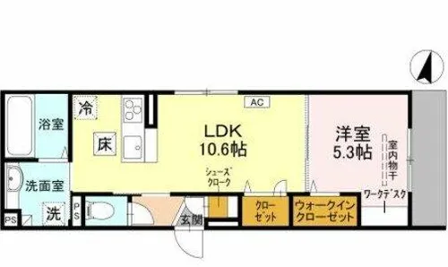 レクタス【1階】の間取り