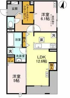 レクタス【1階】の間取り
