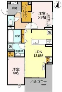 レクタス【2階】の間取り