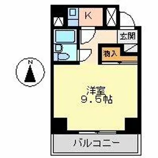 ラフィネ新栄【9階】の間取り