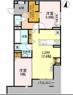 レクタス【3階】の間取り