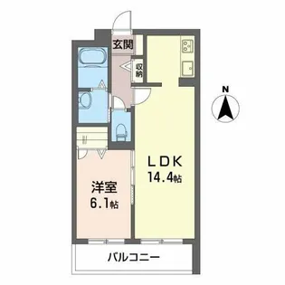 シャーメゾンフィオーレ【3階】の間取り