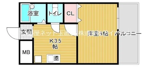 マンションロゼ【4階】の間取り