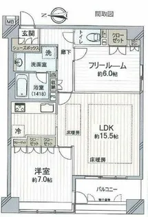 クレール大手前ソリスト【8階】の間取り