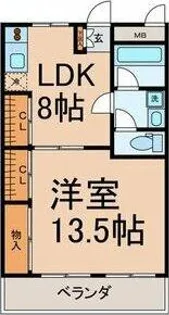 ヨイマンション【2階】の間取り
