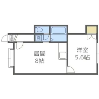 北海道札幌市手稲区新発寒五条2丁目【アパート】の間取り