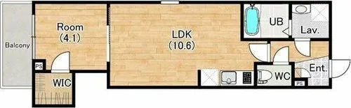 ジーメゾン名古屋星崎エデン【101号室】の間取り