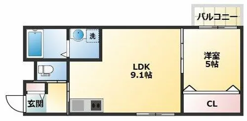 セレニティ加美南B棟【2階】の間取り