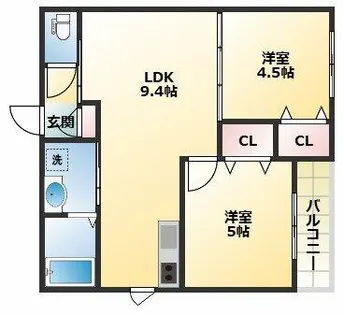セレニティ加美南B棟【3階】の間取り