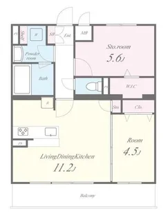 パークサイド健都【1階】の間取り