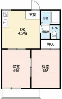 エバーグリーンA【2階】の間取り