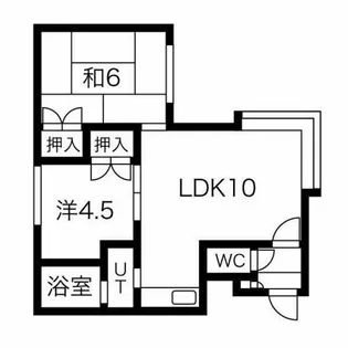 ウイングス25【102号室】の間取り