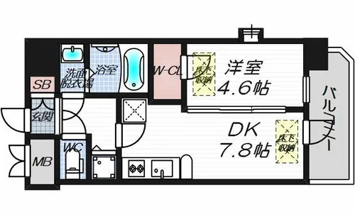 NORTH VILLAGE伍番館【9階】の間取り