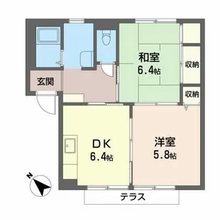 ロイヤルコートいのうえ【0102号室】の間取り