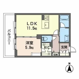 シャーメゾン ネクサス【0203号室】の間取り