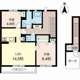 ヴィフレーヴ【0210号室】の間取り