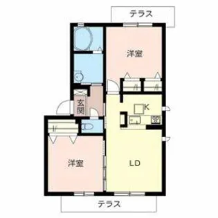 シャローム 小枝【0101号室】の間取り