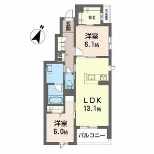 メゾン ドゥ パルクII【0302号室】の間取り