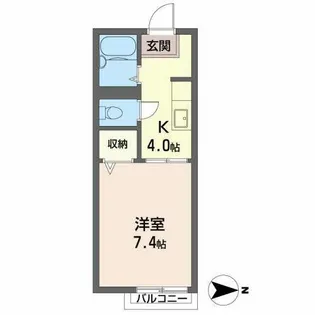 ドルチェ 神明【0101号室】の間取り