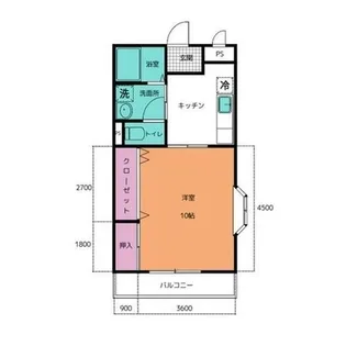 ワンルームしあわせ【301号室】の間取り